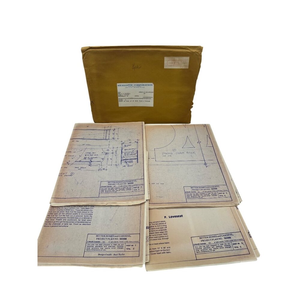 Vintage 1987 Better Homes Gardens Child Size Furniture Woodworking Plans 50398